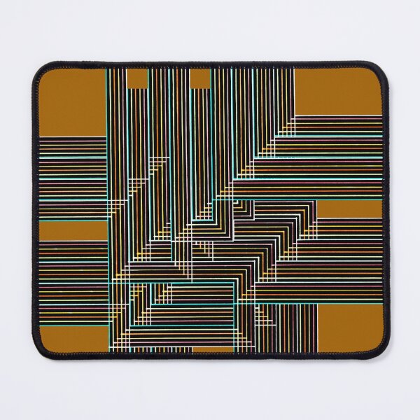 Item preview, Multyplied parallel and perpendicular hand-drawn color pen lines in brown designed and sold by Istvan Ocztos.