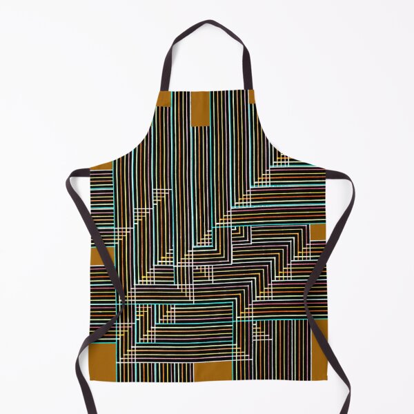 Item preview, Multyplied parallel and perpendicular hand-drawn color pen lines in brown designed and sold by Istvan Ocztos.