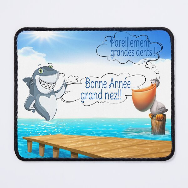 Item preview, the shark talks to the pelican designed and sold by Karine Dupras.
