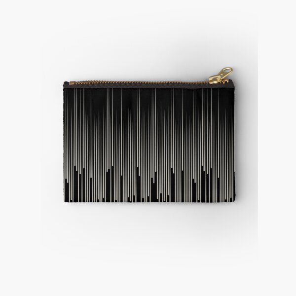 Item preview, Black and Taupe Frequency Stripes Line Pattern Pairs DE 2022 Trending Color Reclaimed Wood DET625 designed and sold by ColorOfTheYears.
