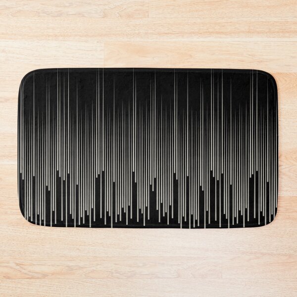 Item preview, Black and Taupe Frequency Stripes Line Pattern Pairs DE 2022 Trending Color Reclaimed Wood DET625 designed and sold by ColorOfTheYears.