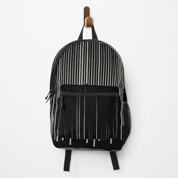 Item preview, Black and Taupe Frequency Stripes Line Pattern Pairs DE 2022 Trending Color Reclaimed Wood DET625 designed and sold by ColorOfTheYears.