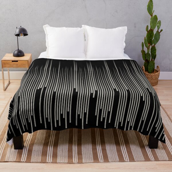 Item preview, Black and Taupe Frequency Stripes Line Pattern Pairs DE 2022 Trending Color Reclaimed Wood DET625 designed and sold by ColorOfTheYears.