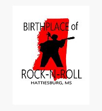 Rock Birth Red Photographic Print