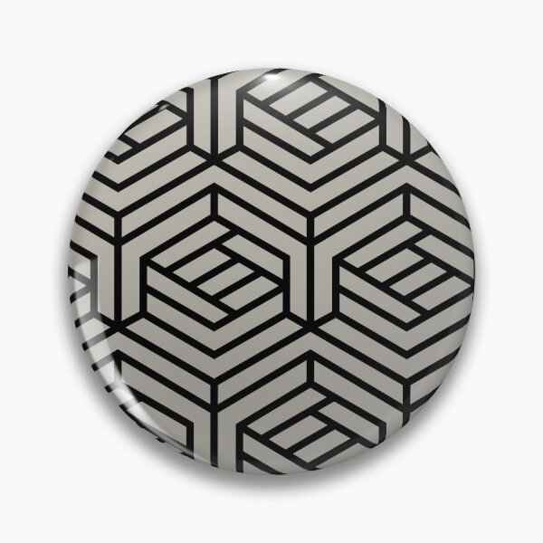 Item preview, Black and Taupe Modern Cube Shape Pattern Pairs DE 2022 Trending Color Reclaimed Wood DET625 designed and sold by ColorOfTheYears.