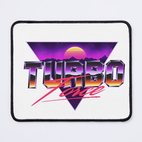Item preview, Colorful retro design with 80s style Turbo Force logo designed and sold by 486DesignCo.
