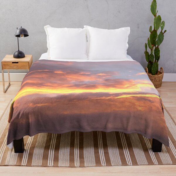 Item preview, Warm yellow and orange sunset Clouds sky designed and sold by Artbymonika.