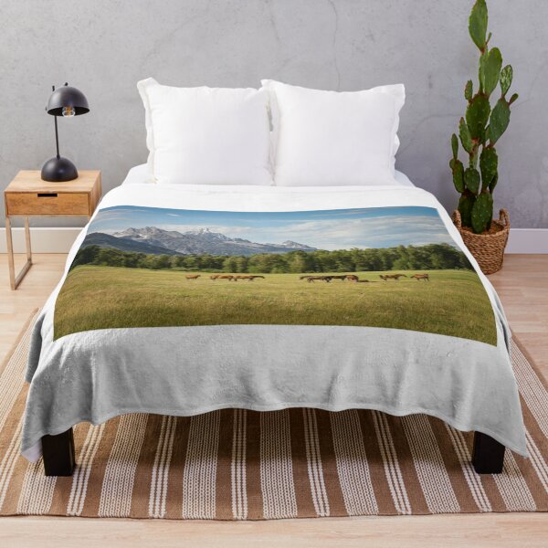 Item preview, Beautiful Horses, Mountain Landscape designed and sold by newburyboutique.