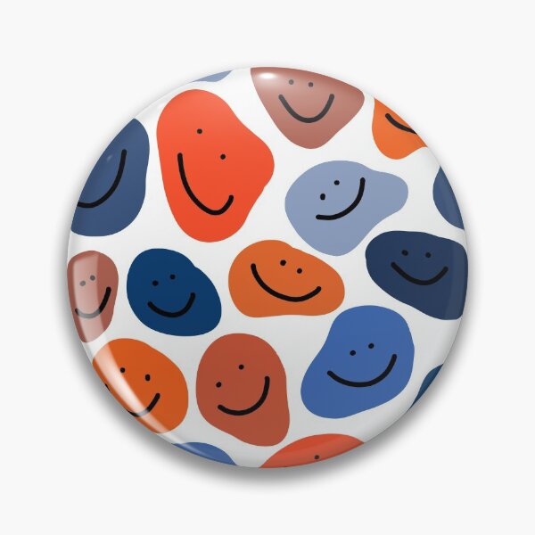Artikelvorschau, Blaue und orange Smiley-Gesichter :) entworfen und verkauft von abbeygfrerer.