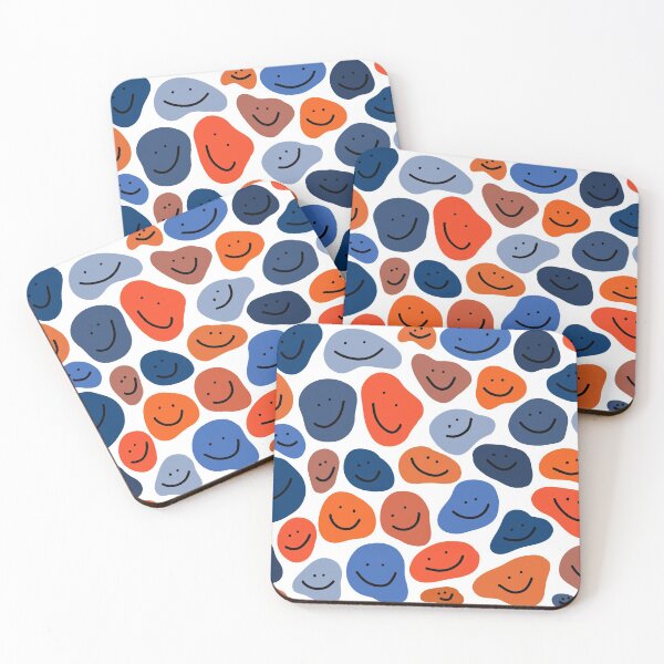 Item preview, Blue and Orange Smiley Faces :) designed and sold by abbeygfrerer.