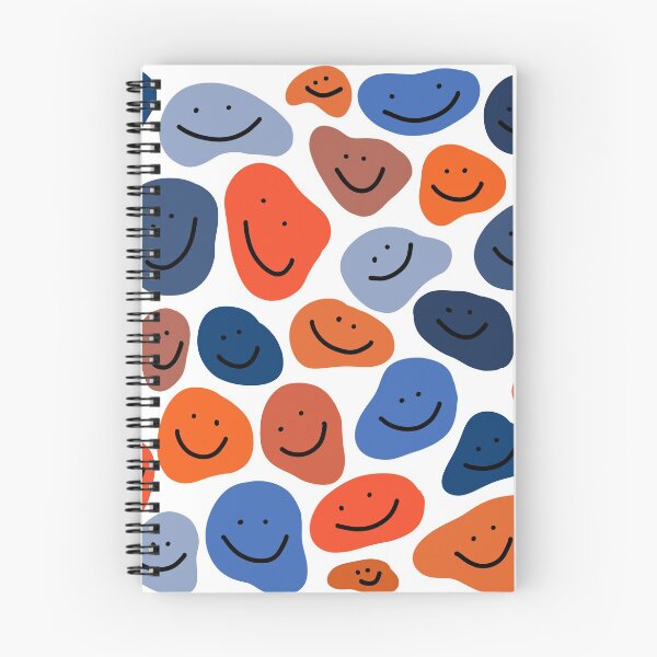 Artikelvorschau, Blaue und orange Smiley-Gesichter :) entworfen und verkauft von abbeygfrerer.