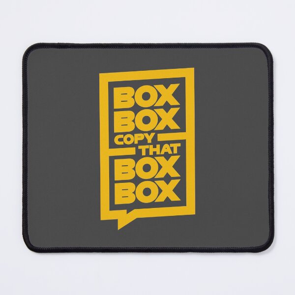 Item preview, 'Box Box, Copy That, Box Box' F1 Message Design designed and sold by David Speed Design.
