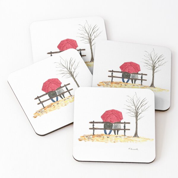 Item preview, Love couple with red umbrella Valentine's day designed and sold by Artbymonika.