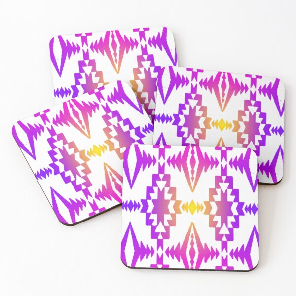 Item preview, Purple / Pink / Yellow / White Gradient Native Print designed and sold by JMWCD.