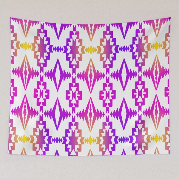 Item preview, Purple / Pink / Yellow / White Gradient Native Print designed and sold by JMWCD.