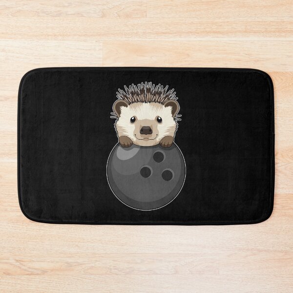 Item preview, Hedgehog at Bowling with Bowling ball designed and sold by Snabdesign84.