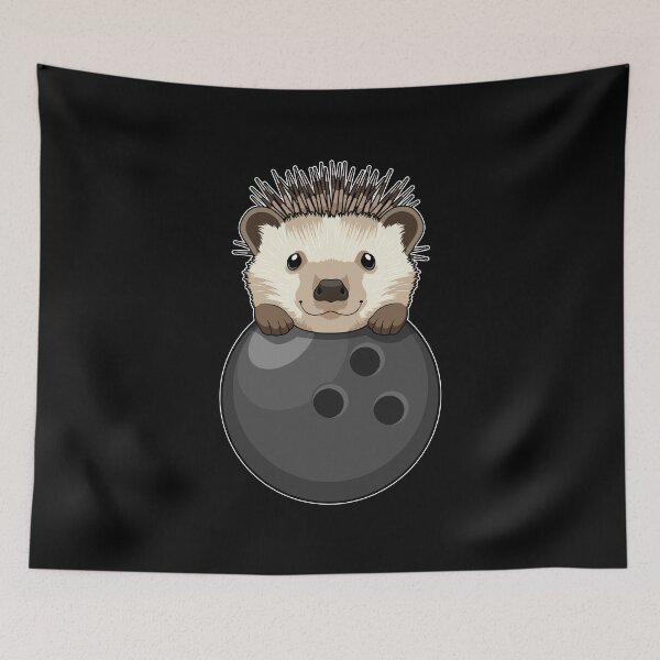 Item preview, Hedgehog at Bowling with Bowling ball designed and sold by Snabdesign84.