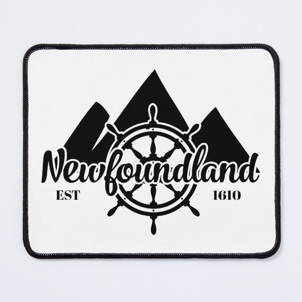 Item preview, Newfoundland Mountains and Ship Wheel || Newfoundland and Labrador || Gifts || Souvenirs designed and sold by SaltWaterOre.