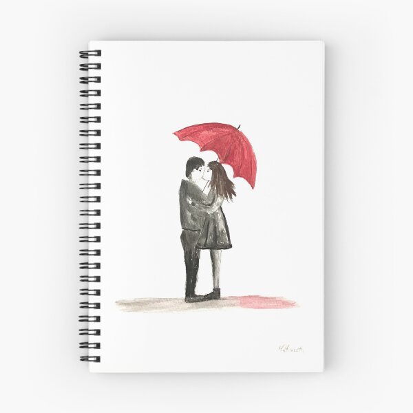 Item preview, Love couple with red umbrella Valentine's day designed and sold by Monika Howarth.