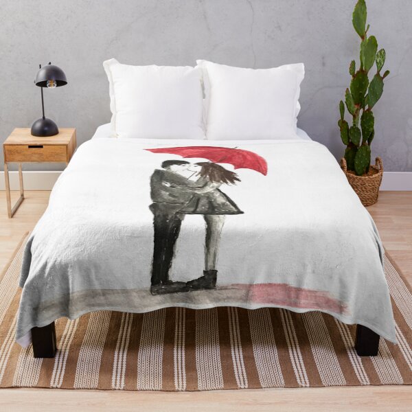 Item preview, Love couple with red umbrella Valentine's day designed and sold by Monika Howarth.