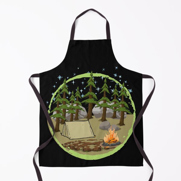 Item preview, Tent Camping in the woods at night. designed and sold by The High Desert Homestead.