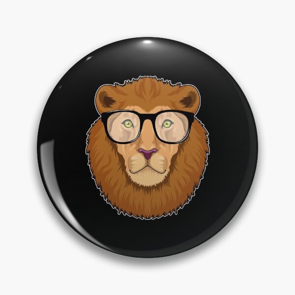 Item preview, Lion as Nerd with Glasses designed and sold by Snabdesign84.