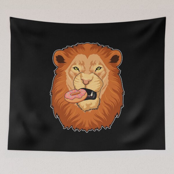 Item preview, Lion with Donut designed and sold by Snabdesign84.