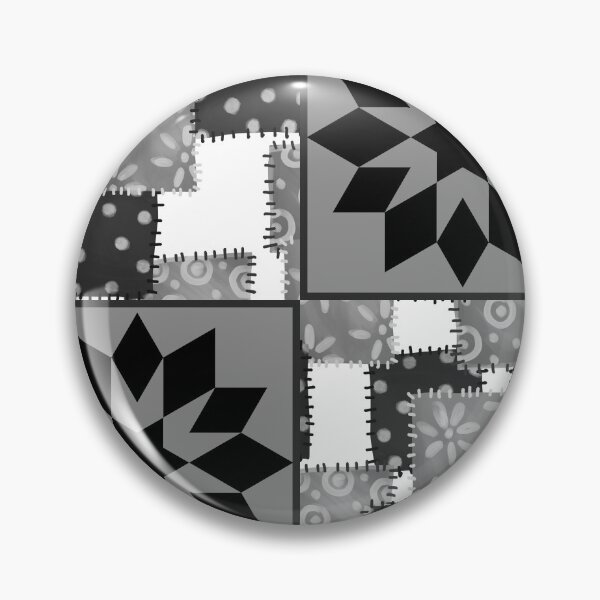 Item preview, Black And White Quilted Granny Square designed and sold by Designs By YL.