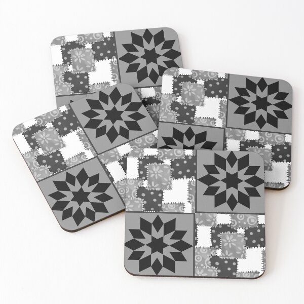 Item preview, Black And White Quilted Granny Square designed and sold by Designs By YL.