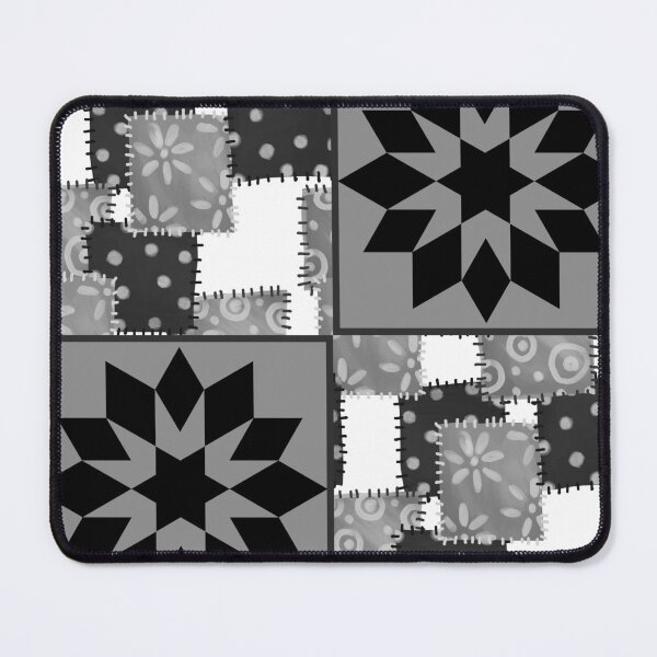 Item preview, Black And White Quilted Granny Square designed and sold by Designs By YL.