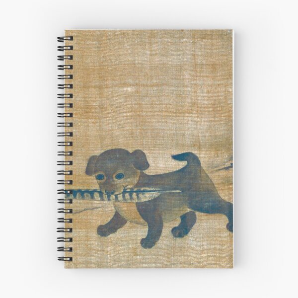 Item preview, Joseon Korea Puppy Playing with a Pheasant Feather designed and sold by fayebianchiart.
