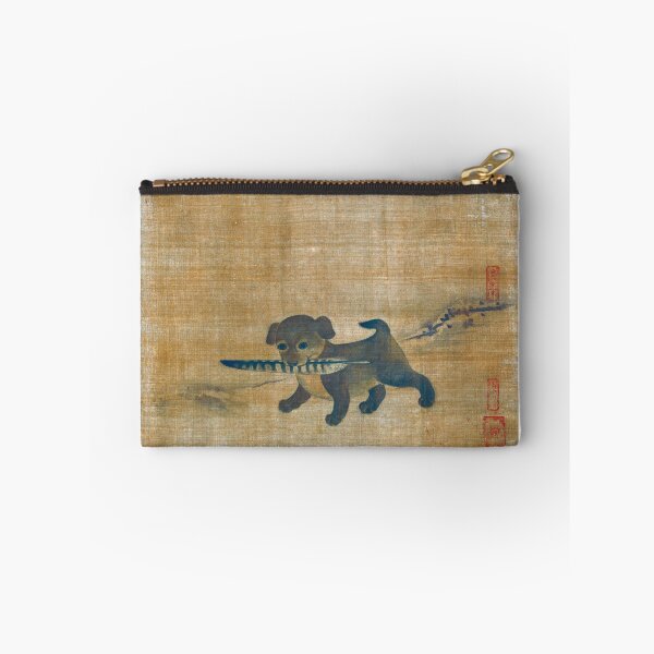 Item preview, Joseon Korea Puppy Playing with a Pheasant Feather designed and sold by fayebianchiart.