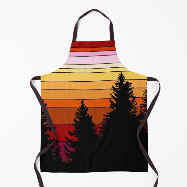 Item preview, Red Retro Forest Sunset designed and sold by GyngerGarza.