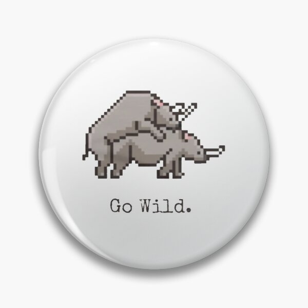 Item preview, RHINOS GO WILD PIXEL designed and sold by . OPAGANG.