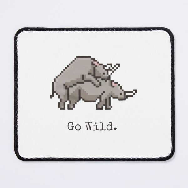 Item preview, RHINOS GO WILD PIXEL designed and sold by . OPAGANG.