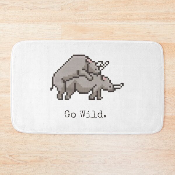 Item preview, RHINOS GO WILD PIXEL designed and sold by . OPAGANG.