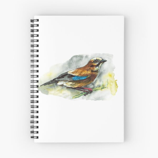 Item preview, Eurasian jay bird painting designed and sold by Egle Kristensen.