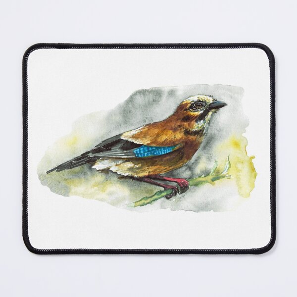 Item preview, Eurasian jay bird painting designed and sold by Egle Kristensen.
