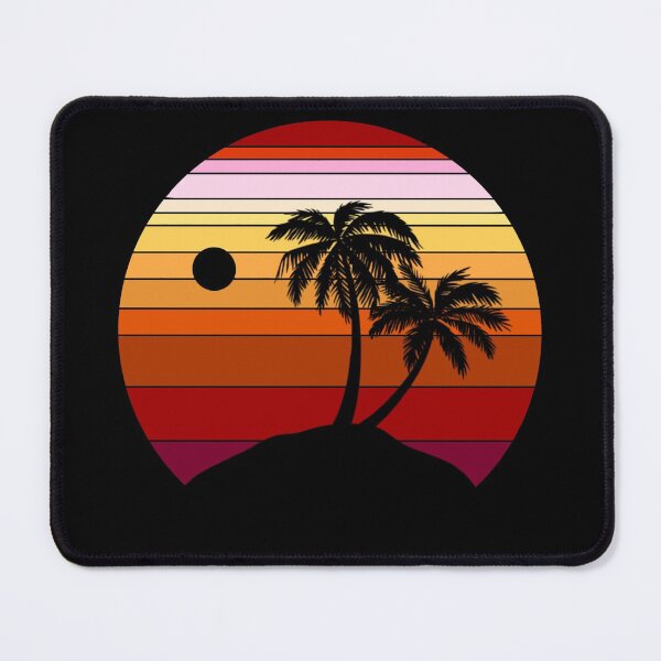 Item preview, Red Retro Palm Tree Sunset designed and sold by GyngerGarza.