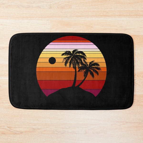 Item preview, Red Retro Palm Tree Sunset designed and sold by GyngerGarza.