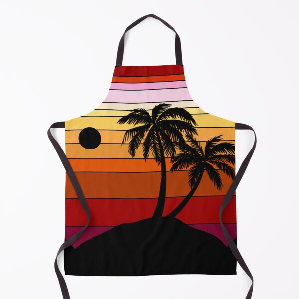 Item preview, Red Retro Palm Tree Sunset designed and sold by GyngerGarza.