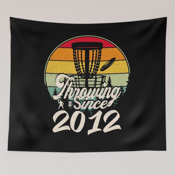 Artikelvorschau, Lustige Vintage Disc Golf Distressed Frisbee Golf Wurfscheiben seit 2012 entworfen und verkauft von YAHIA-14.