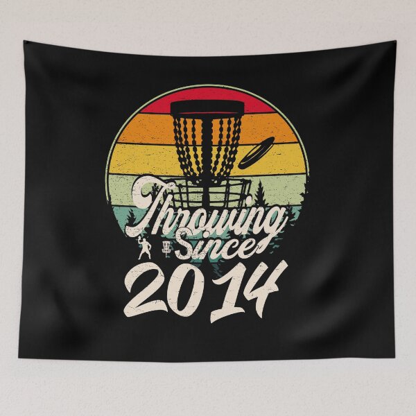 Item preview, Funny Vintage Disc Golf Distressed Frisbee golf Throwing Discs since 2014 designed and sold by YAHIA-14.