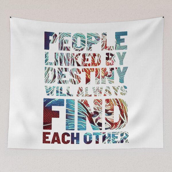 Item preview, People Linked By Destiny Will Always Find Each Other - Typography designed and sold by Fenay Designs.