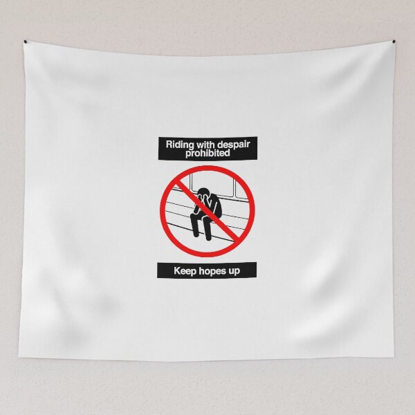 Item preview, Riding with despair prohibited. Keep hopes up. designed and sold by brelck.