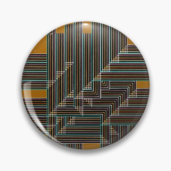 Item preview, Multyplied parallel and perpendicular hand-drawn color pen lines in brown designed and sold by Istvan Ocztos.