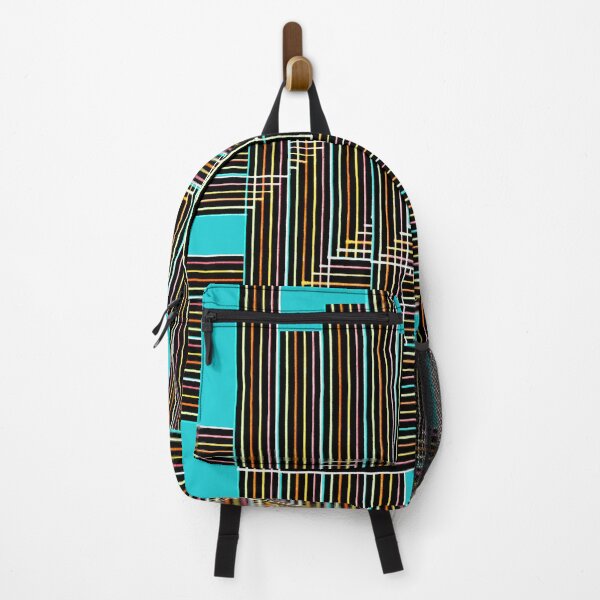 Item preview, Multyplied parallel and perpendicular hand-drawn color pen lines in blue "Geometric Works" designed and sold by Istvan Ocztos.