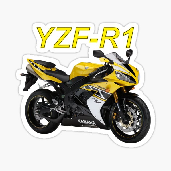 6 Stickers R1 pour Retroviseurs ou Casque Retro Yamaha YZF R1 YZFR1-050 