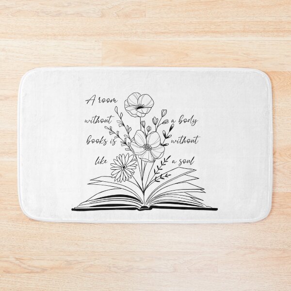 Item preview, A room without books is like a body without a soul designed and sold by sashabookishart.