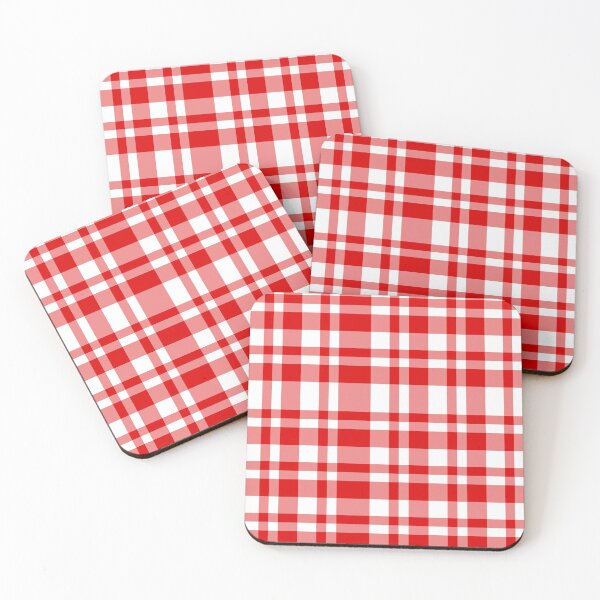 Item preview, Red and White Tartan Style Plaid Style 1 designed and sold by Darcy777.
